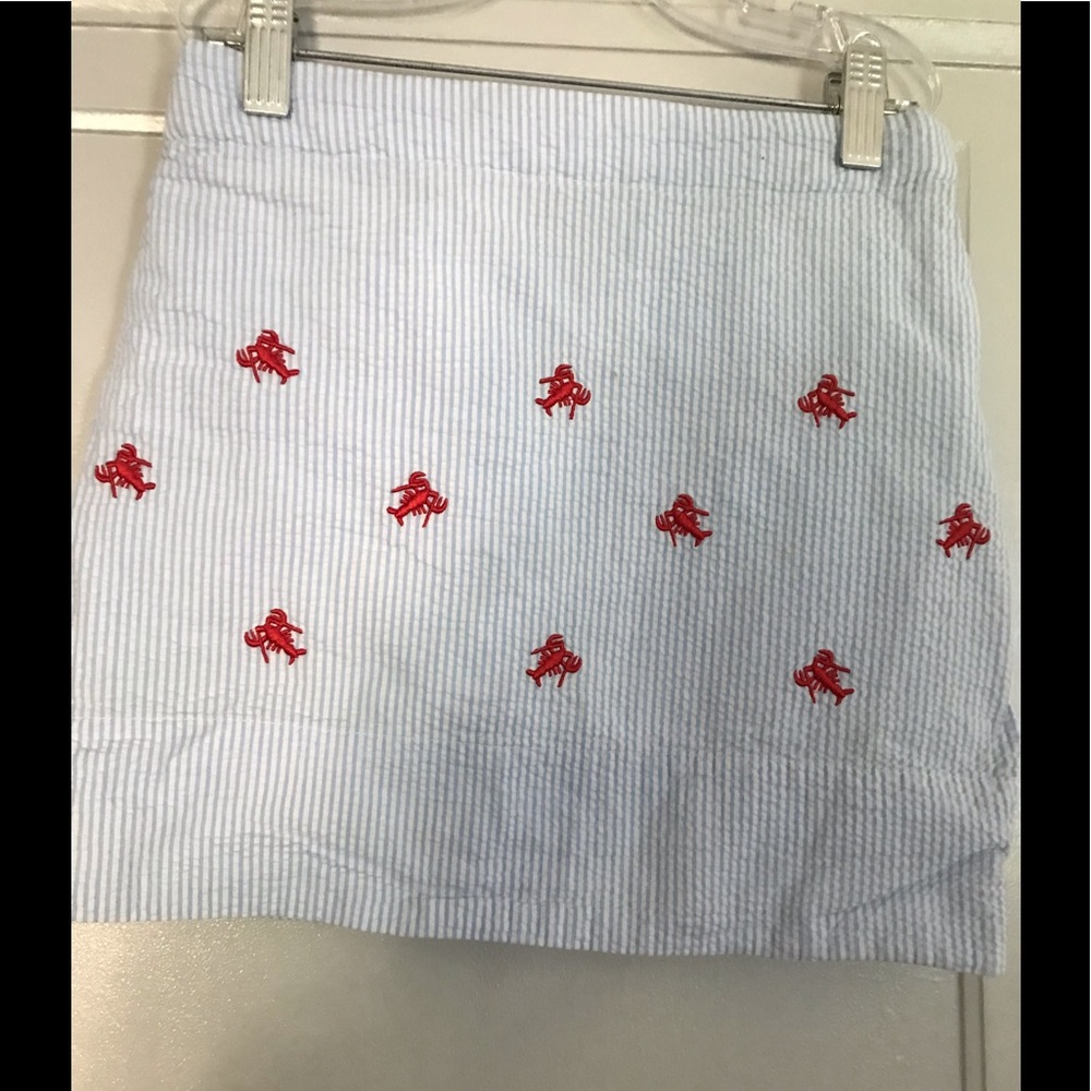 Seersucker skirt